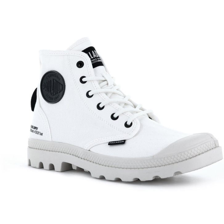 Bottes Palladium Pampa Hi Htg Supply Femme Blanche | FR RBV961J